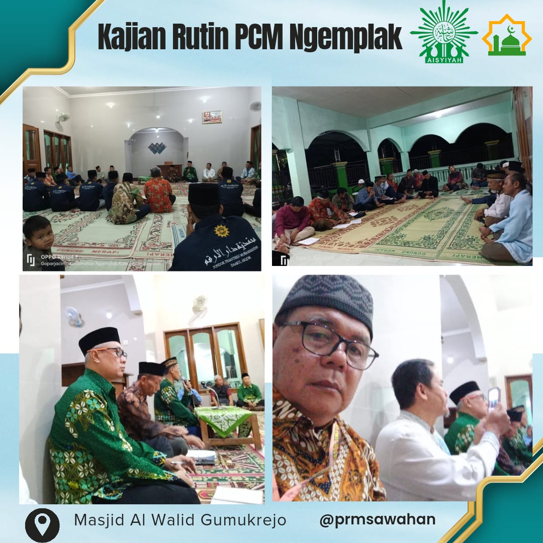 Pengajian PCM di Masjid Al Wahid Gumukrejo Giriroto